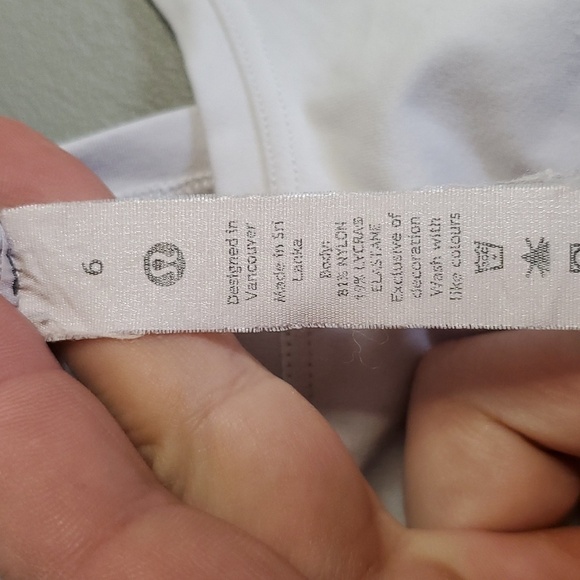 LULULEMON light gray size 6 tank top - Picture 6 of 8